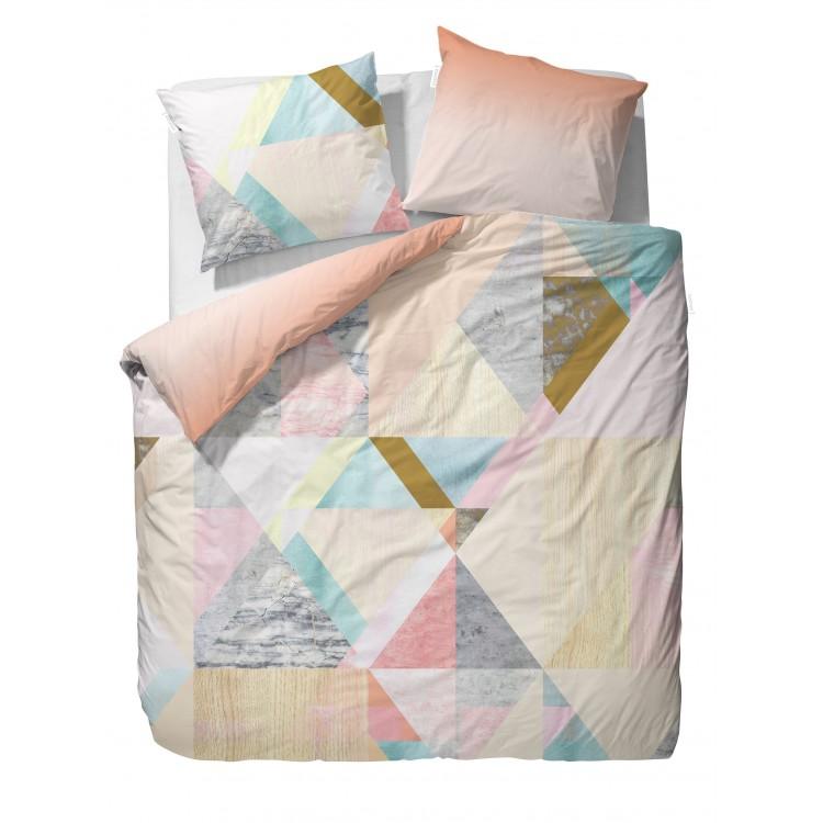 Essenza dekbedovertrek Marx Peach satijn 240x200/220 opruiming Essenza dekbedovertrek Marx Peach satijn 240x200/220 opruiming