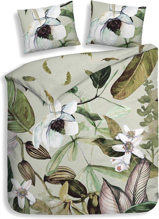 550x758-1 HECKETT LANE LIVIA GREEN 240X200-220 BAMBOE/BCI KATOEN-SATIJN - Afbeelding 1