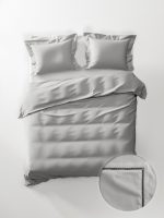 Heckett Lane dekbedovertrek Feline Silvergrey 240x200/220 percal - Afbeelding 2