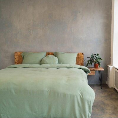 KAYORI IZAKAYA GROEN 200x200/220 Washed TENCEL