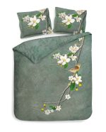 Heckett Lane Dekbedovertrek Katoen Twill Bliss - emerald green 240x200/220