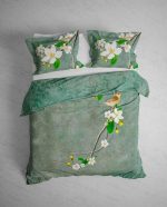 Heckett Lane Dekbedovertrek Katoen Twill Bliss - emerald green 240x200/220