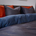 KAYORI FUSU DONKERBLAUW 140X200/220CM 100% ORGANIC KATOENSATIJN 200TC