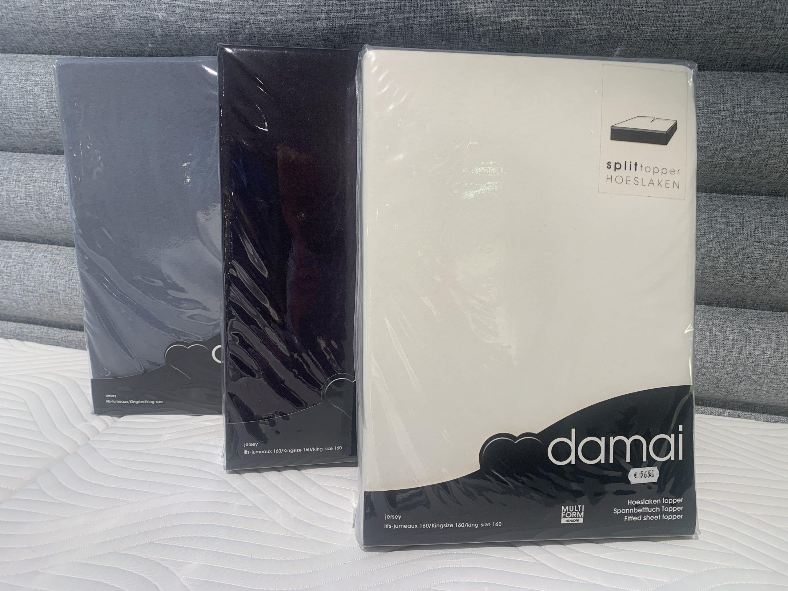 Topper hoeslaken met split Topper hoeslaken met split