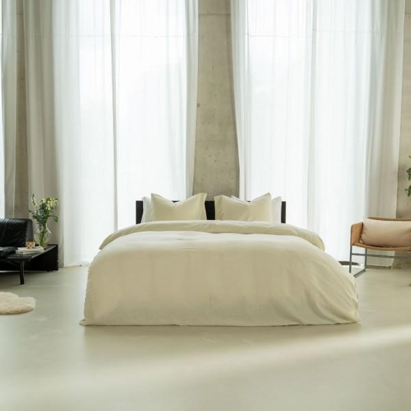 KAYORI INE CHAMPAGNE 140X200/220CM LINNEN/KATOEN BLEND KAYORI INE CHAMPAGNE 140X200/220CM LINNEN/KATOEN BLEND