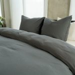 KAYORI INE ANTRACITE 140X200/220CM LINNEN/KATOEN BLEND