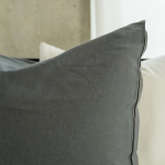 KAYORI INE ANTRACITE 140X200/220CM LINNEN/KATOEN BLEND