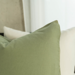 KAYORI INE OLIJFGROEN 140X200/220CM LINNEN/KATOEN BLEND
