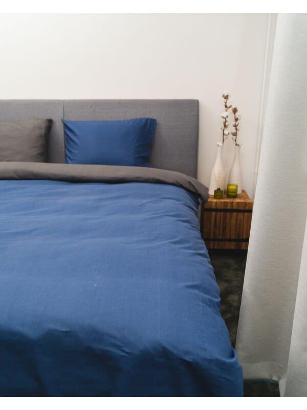 Kayori Shiiba - Dekbedovertrek - Bamboe - Navy/Antracite