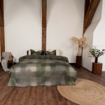 KAYORI KOYA GROEN 140X200/220CM 100%KATOENSATIJN