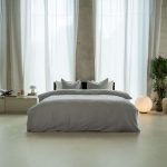 KAYORI SAYA ZILVERGRIJS 140X200/220CM 100%KATOENSATIJN 200TC