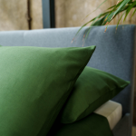 KAYORI SAYA DONKERGROEN 140X200/220CM 100% KATOENSATIJN