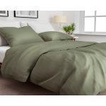 ZO!HOME SATINADO ARMY GREEN DEKBEDOVERTREK 240X200/220CM 100% KATOENSATIJN