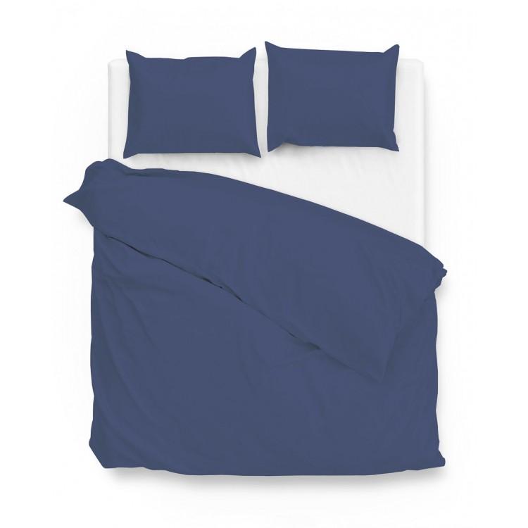 ZO!HOME SATINADO NAVY BLUE DEKBEDOVERTREK 240X200/220CM 100% KATOENSATIJN ZO!HOME SATINADO NAVY BLUE DEKBEDOVERTREK 240X200/220CM 100% KATOENSATIJN