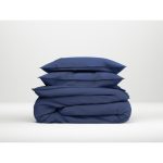 ZO!HOME SATINADO NAVY BLUE DEKBEDOVERTREK 240X200/220CM 100% KATOENSATIJN