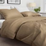 ZO!HOME SATINADO PRALINE BROWN DEKBEDOVERTREK 240X200/220CM 100% KATOENSATIJN