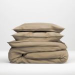 ZO!HOME SATINADO PRALINE BROWN DEKBEDOVERTREK 240X200/220CM 100% KATOENSATIJN